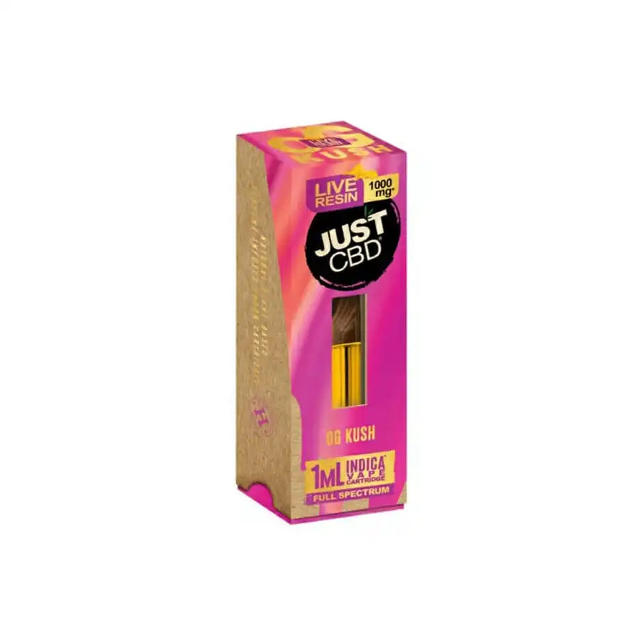 JustCBD Live Resin Cartridge in OG Kush Strain