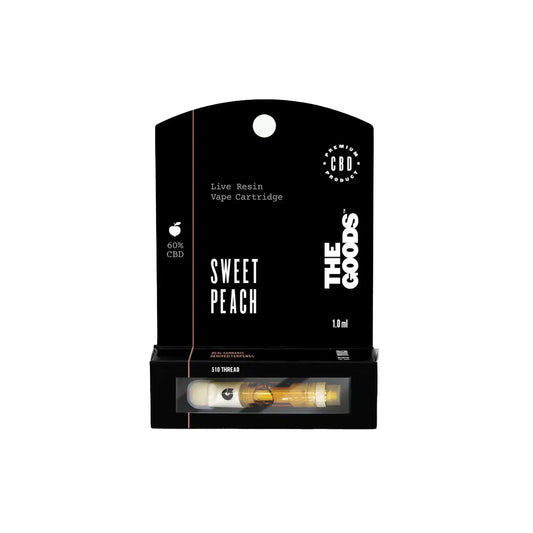 The Goods Live Resin Vape Cartridge is full of cannabis aroma and terpenes.